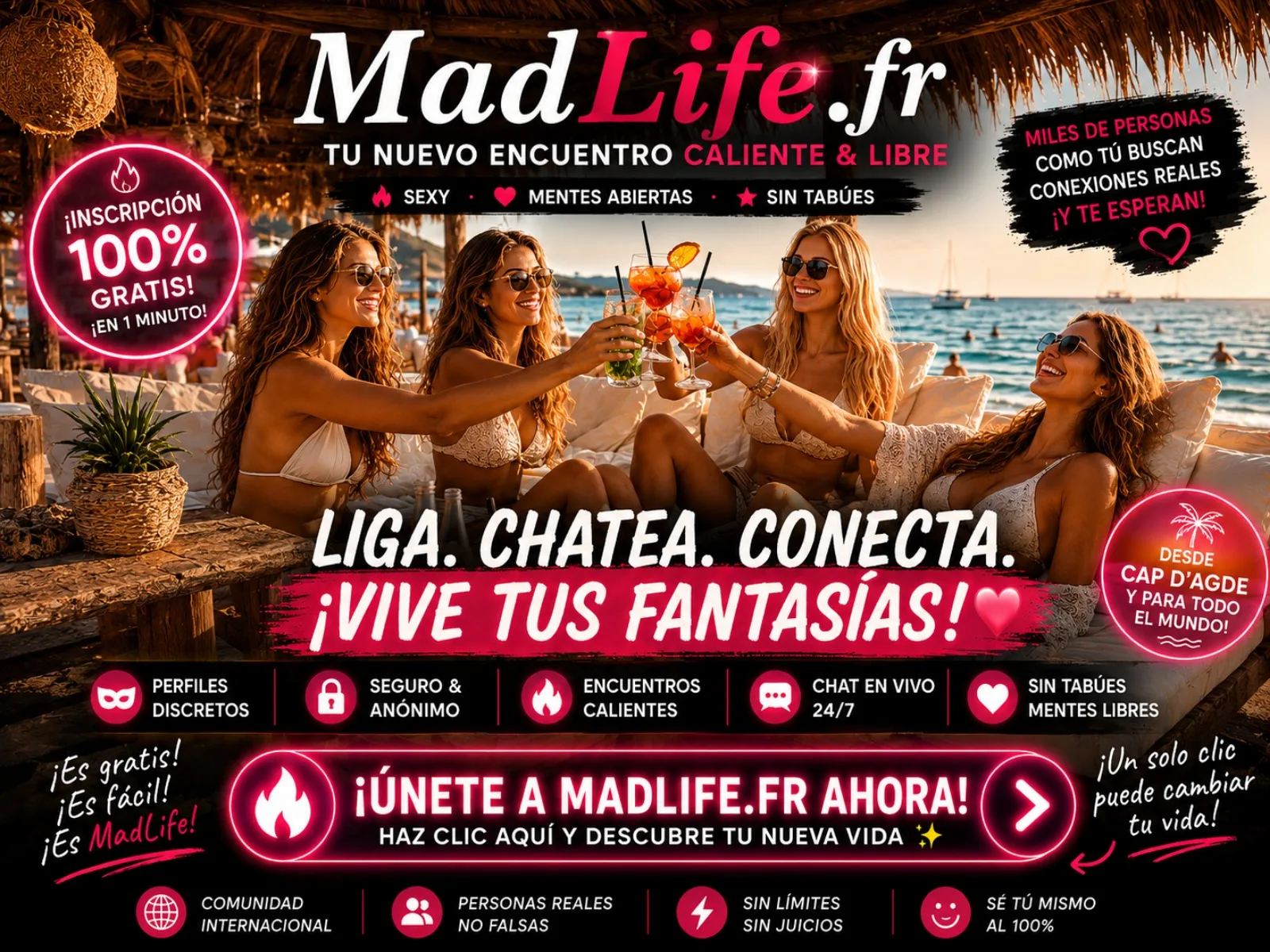 MadLife.fr, citas calientes y libres