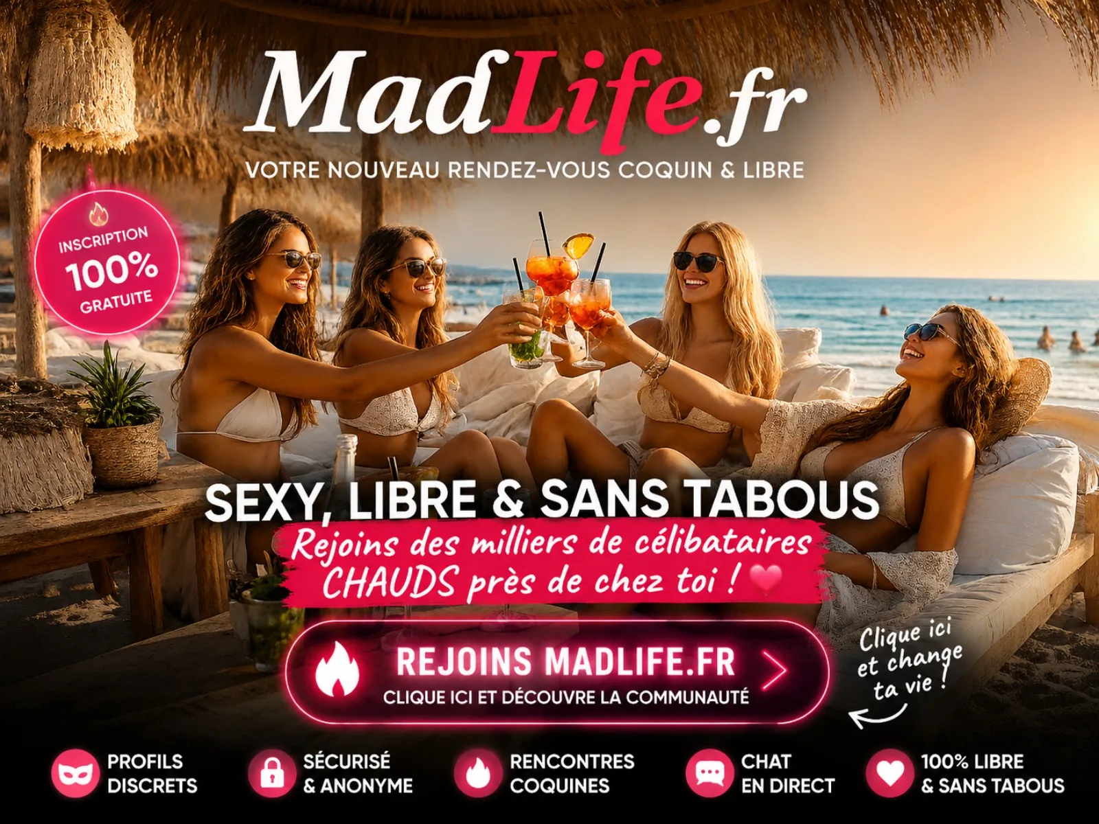 MadLife.fr, rencontres chaudes et libres