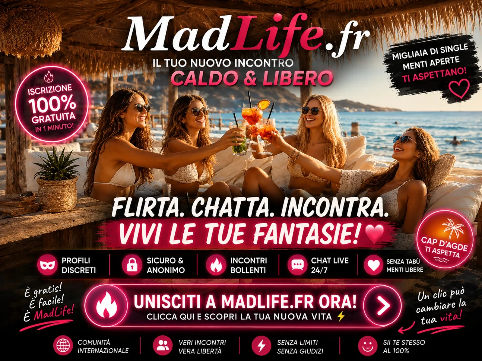 MadLife.fr, incontri caldi e liberi