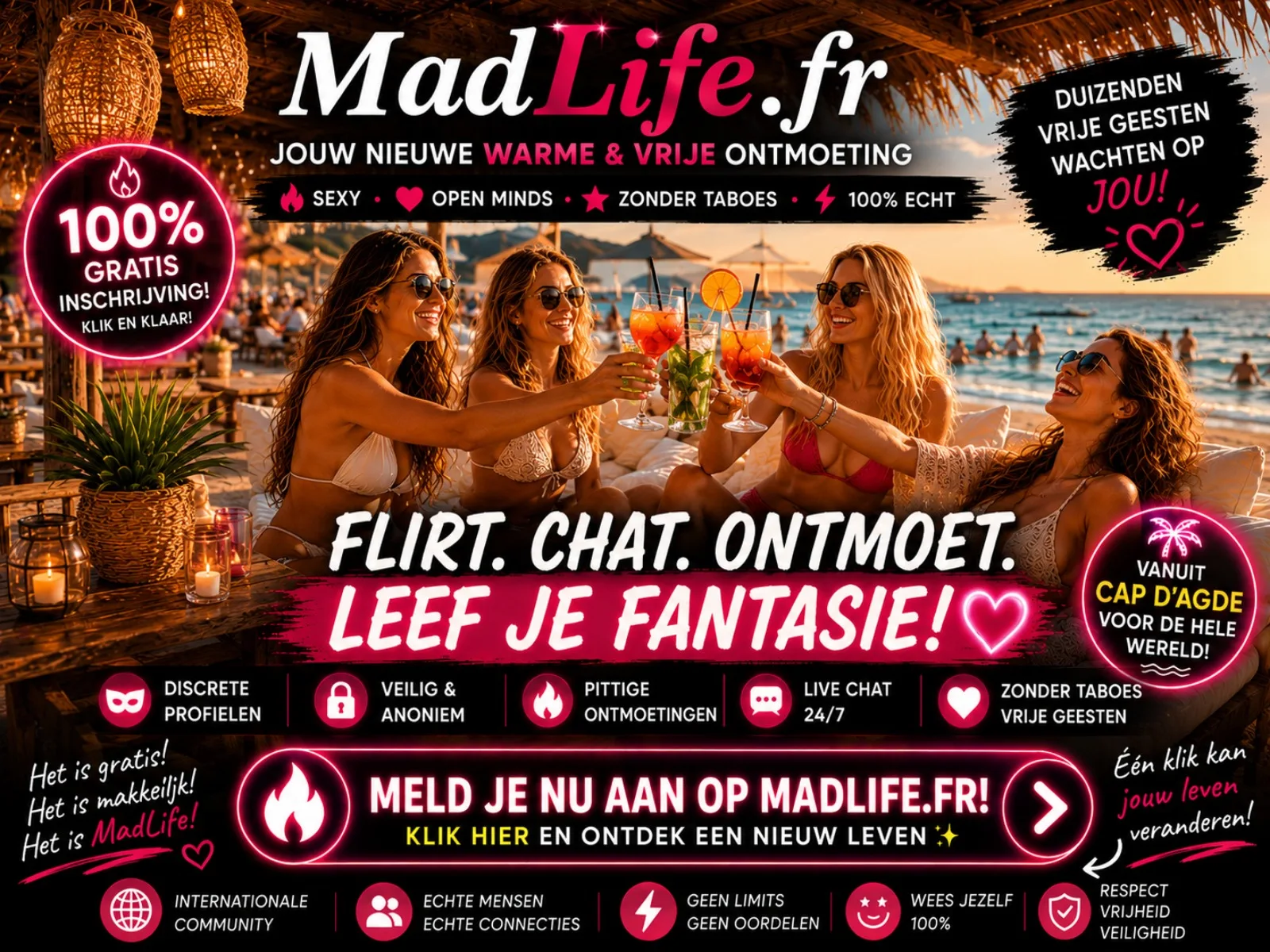 MadLife.fr, hete en vrije dates