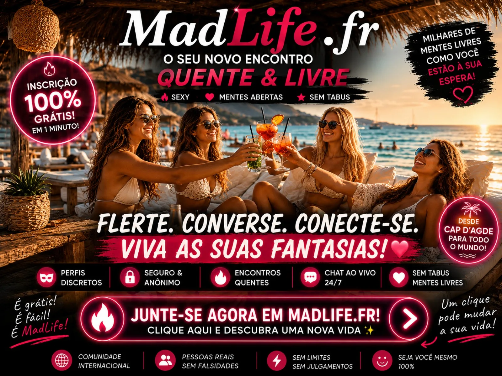 MadLife.fr, encontros quentes e livres
