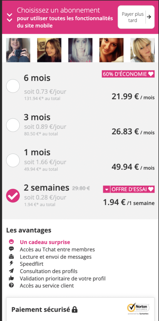 Tarifs abonnements JM Date 2026