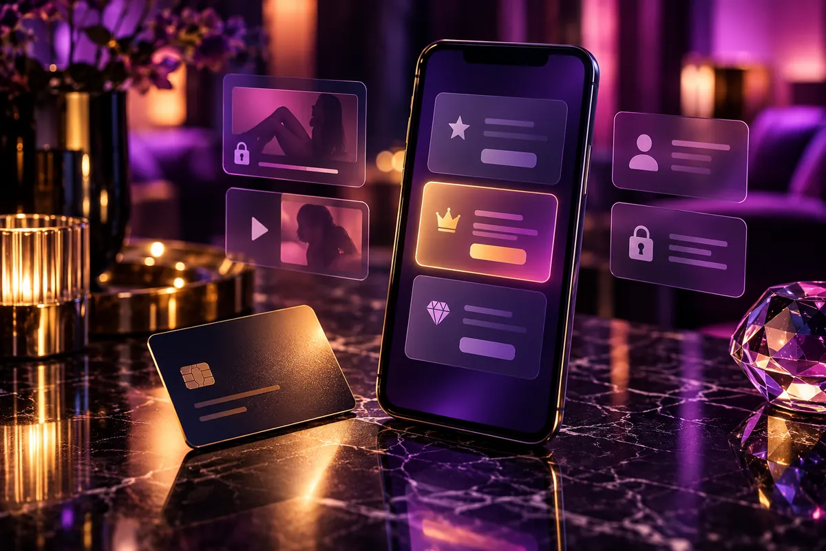 Smartphone et carte bancaire illustrant les abonnements et les paiements, visuel fictif.